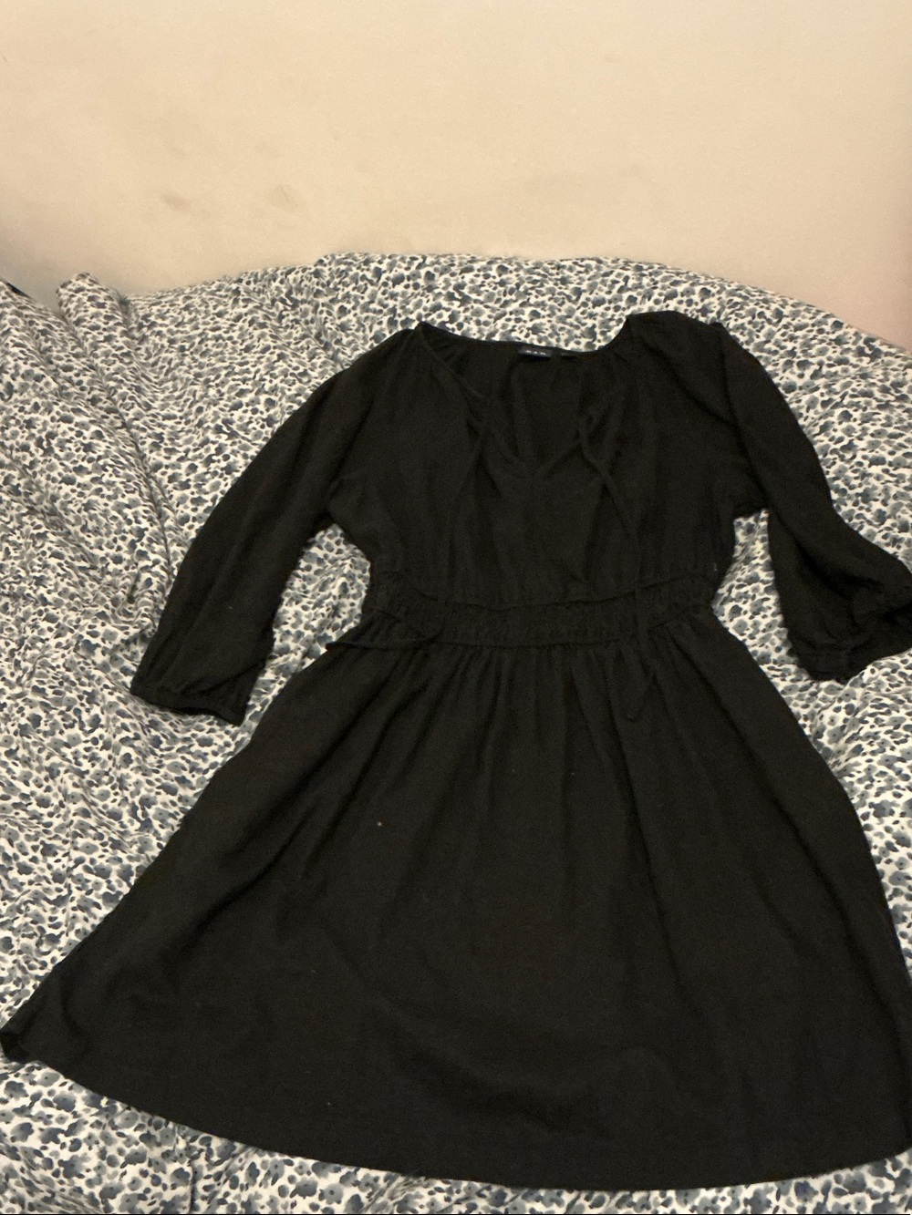 GAP Black Women's Dress with ties in front